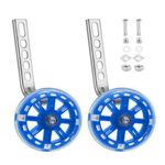MOVKZACV 1Pair Bicycle Training Flash Wheels, Bike Training Wheel, Bike Training Wheel Children's Bike Stabilizers Support(Blue)