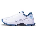 Nivia Crick-1000 2.0 Cricket Shoes for Men | Designed for All-Day Comfort and Reliability, Ideal for Every Cricketer’s Game (White/Gulf Coast) Size-UK09