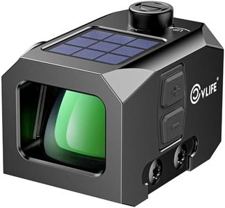 CVLIFE BearMight Solar Enclosed Green Dot Sight for ACRO, 3 MOA Dot with Auto-Brightness & Motion Awake, 5000G Shockproof for Compact Pistols, Includes Adapters for RMR/RMS/RMSc/Picatinny