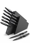 DALSTRONG Knife Block Set - 12-Piece - Shadow Black Series - Black Titanium Nitride Coated - High Carbon - 7CR17MOV-X Vacuum Treated Steel - Premium Kitchen Knife Set - NSF Certified