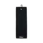 Titleist Tri-Fold Cart Golf Towel, Black