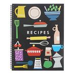 BPFY 1 Pack 8.5" x 11" Recipe Book to Write in Your Own Recipes, Blank Recipe Notebook, Spiral Cookbook Recipe Journal Notebook Include 120 Recipes Page (Farmhouse)