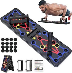 Push Up Board, Hinsarcd Foldable Multi-Function 30 In 1 Push Up Bar Chest Muscle Exercise Professional Protable Homeworkout Equipment Pushup Board Fitness Burn Fat Strength Training for Men & Women