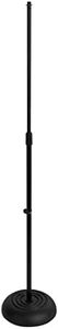 On Stage MS7201B Round Base Microphone Stand, Black