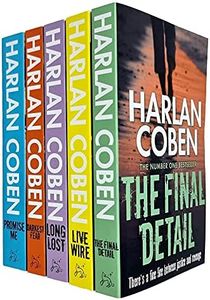 Myron Bolitar Series Books 6 - 10 Collection Set by Harlan Coben (Final Detail, Live Wire, Long Lost, Darkest Fear & Promise Me)