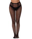 XIUSEMY Women Sexy Tights Fishnet Stockings Patterned Tights Thigh-High Black Socks Lace Leggings Pantyhose(GT,M)