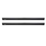 Yakima 60 Inch Aluminum T Slot Jetstream Bar Aerodynamic Crossbars for Roof Rack Systems Compatible with Any Streamline Tower, Black, Set of 2