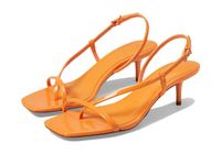 SCHUTZ Women's Heloise Wedge Sandal, Sunset Orange, 6