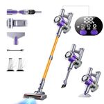 Cordless Vacuum Cleaner, 450W 40Kpa Powerful Stick Vacuum, Up to 50Mins Rechargeable Battery, Vacuum Cleaners for Home Anti-Tangled Lightweight Handheld for Hardwood Floor, Carpets, Pet Hair