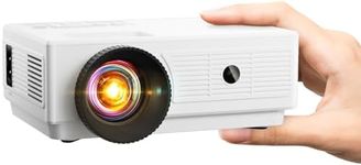 Mini Projector, Cibest HD 1080P Supported Movie Projector, 2024 Upgraded 15000 Lux Home Theater Video Projector Compatible with iOS/Android Phone/Tablet/Laptop/PC/TV Stick/Box/USB Drive/DVD