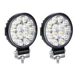 Willpower 2pcs 3.2 Inch 42W Mini Ultr Thin LED Work Light Spot Beam LED Pods Driving Lights 12V 24V Offroad Fog Lamps for Truck Tractor Boat 4x4 Car SUV ATV Excavator