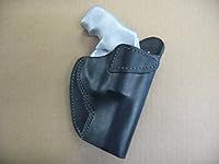 Ruger LCR, LCRx 5 Shot 3 Inch Barrel Revolver Leather 1 Slot OWB Belt Concealment Holster CCW - Black RH