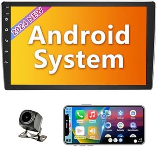 Binize Android Double Din Car Stereo with Wireless Carplay & Wireless Android Auto, 10" Touch Screen Car Radio with Backup Camera GPS Navigation/Mirror Link/DSP/SWC, 2+32G, 3 USB/BT 5.0/WiFi 6