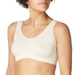 Bali Women's Comfort Revolution Seamless Crop Top, Light Beige, X-Large