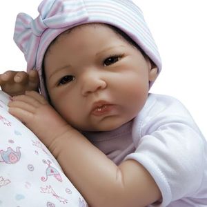 Paradise Galleries Realistic Reborn Asian Baby Girl Doll 20-Inch Soft Rooted Hair with 6-Piece Gift Set, Birthday Gift for Kids Ages 3 and Up - Born to Be Spoiled