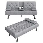 HIFIT Futon Sofa Bed, Upholstered C