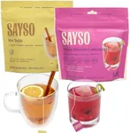 SAYSO Cocktail Tea Bags - Skinny Hibiscus Cosmo & Hot Toddy Cocktail Mixers Bundle