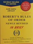 Robert's Rules of Order Newly Revised In Brief, 2nd edition (Roberts Rules of Order in Brief)