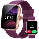 Smart Watch for Women, Answer/Make Calls,[1.91" HD Screen] Smart Watches for Women iPhone/Samsung/Android,Alexa Built-in, Fitness Watch with Heart Rate Sleep SpO2 Monitor,IP68 Waterproof-Deep Purple