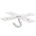 Sourcingmap Cross Design Base Metal Ceiling Fan Fixture Mount Hook Hanger Holder