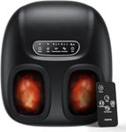 RENPHO Portable Foot Massager with Heat for Plantar Fasciitis, 3D Kneading, Compression, Remote, Electric Shiatsu Feet Massager, Mothers Day Gifts, Gifts for Women Men, Fits Men Size Up to 10