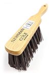 Newman and Cole Natural Wooden Hand Brushes - Choose from Hard Stiff Bristle Brush or Soft Brush with Natural or Synthetic Bristles (1 x Hard Synthetic Bristle Hand Brush)