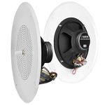 OSD Audio C1090VK 8-Inch 70V Commercial In-Ceiling Speaker with Built-In Volume Control, White