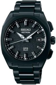 Seiko Global Line Sport 3X Titanium Solar GPS Satellite Radio Correction Men's, Case Band: Black / Dial: Black, Modern