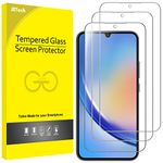 JETech Screen Protector for Samsung Galaxy A34 5G 6.6-Inch, 9H Tempered Glass Film, Anti-Scratch, HD Clear, 3-Pack