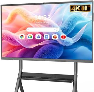 YCKJNB 86" Interaktives Whiteboard 4K UHD, Smartboard mit Touchscreen Microphone & Kamera, Android 8GB+128GB, WiFi/Bluetooth/HDMI, inkl. Wandhalterung, Digitale Smart Board für Schule Business & Büro