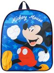 DISNEY Mickey Mouse Backpack | Toddler Backpack | Toddler Bags For Boys | Preschool Backpacks | Blue One Size