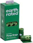 Earth Rated Dog Poop Bags, Guaranteed Leakproof and Extra Thick Waste Bag Single Refill Rolls for Dogs, Lavender Scented, 315 Count