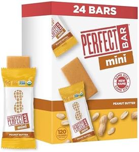 Perfect Bar Mini, Peanut Butter Protein Bar, Protein Snack, Snack Bar, Organic, Gluten Free, Soy Free, Non GMO, No Sugar Alcohols, 0.88 Ounce Bar, 24 Count