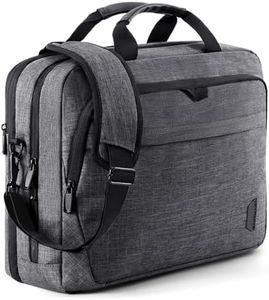 BAGSMART 17.3 Inch Laptop Bag, Expandable Computer Bag Laptop Briefcase Men Women,Laptop Shoulder Bag,Work Bag Business Travel Office, Dark Grey