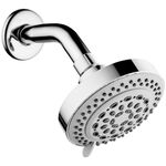 ALTON SHR22315 ABS 5-INCH, 8-Function Overhead Shower With 9-INCH Shower Arm and Wall Flange, Chrome Finish