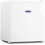 ICEKING TT46WE Table Top Fridge with Icebox, 41L Capacity, White, Reversible Door, Door Balconies, Adjustable Thermostat, Energy Efficient – Ideal for a Kitchen, Utility Room, Office or Bedroom