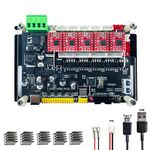 GRBL Controller Control Board, New GRBL 4Axis Stepper Motor Controller Control Board, with Offline/300/500W Spindle USB Driver Board, for CNC Laser Engraver