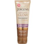 Jergens Natural Glow 3 Days to Glow Moisturizer, Medium to Tan 4 oz ( Pack of 3)
