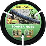 Soaker Hose 30ft Saves 70％Water Perfect Delivery of Water Great for Garden Flower Bed (5/8inch)… (5-8-30ft)