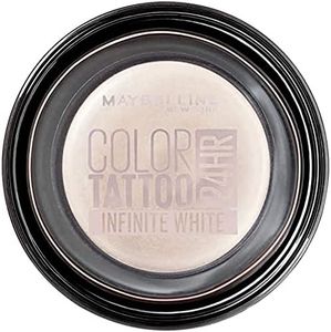 Maybelline New York Color Tattoo 24HR Cream Gel Eyeshadow, Infinite White, 4 g