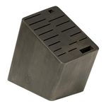 Shun DM0848 17-Slot Angled Knife Block, Black