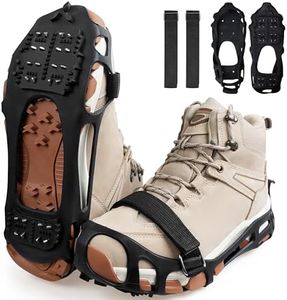 Ice Cleats for Shoes and Boots,Walk Traction Cleats Crampons for Walking on Snow and Ice Anti Slip Ice Shoes Grippers Snow Cleats for Men Women Winter Hiking Climbing