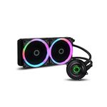 GameMax Iceberg 240mm Water Cooling System with 7 Colour PWM Fan - Black