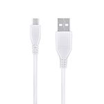 ABLEGRID 3.3ft White Micro USB Charging Power Cable Cord for AUVON Dual Channel TENS Unit 20 Modes