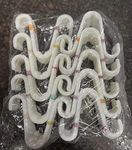 White Plastic Slipper Footwear Hanger Hooks For Shop (Pack Of 100 Pcs)