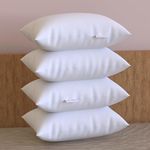 MY ARMOR Fill Adjustable Washable Hollow Fiber Sleeping Pillow Set- 16"x24" / 41x61 cm - White - Pack of 4