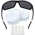 Eyeglass Ear Grips - Glasses Ear Cushion - Silicone Glasses Ear Grip - Eyeglass Accessories Glasses Grip - Ear Grips Hooks for Glasses - 6 Pairs (Clear)