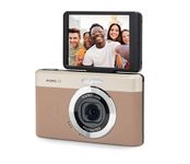 KODAK Pixpro C1 Ultra-Compact Digital Camera | 13MP BSI CMOS, 4X Zoom, 2.8 LCD Screen, LED Flash, Built-in Battery Brown, 16 GB