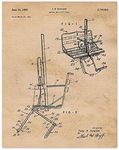 Vintage Ski Lift Chair Patent Prints, 1 (11x14) Unframed Photos, Wall Art Decor Gift for Home Office Gears Garage Shop College Student Teacher Coach Winter X-Games Colorado Black Diamond Team Downhill