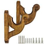 Nitehawk Universal Decorative Wall Mount Gun Rack Display Hooks, Rifle/Shotgun Storage Hanger, Pack of 2